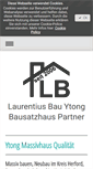 Mobile Screenshot of laurentius-bau.de